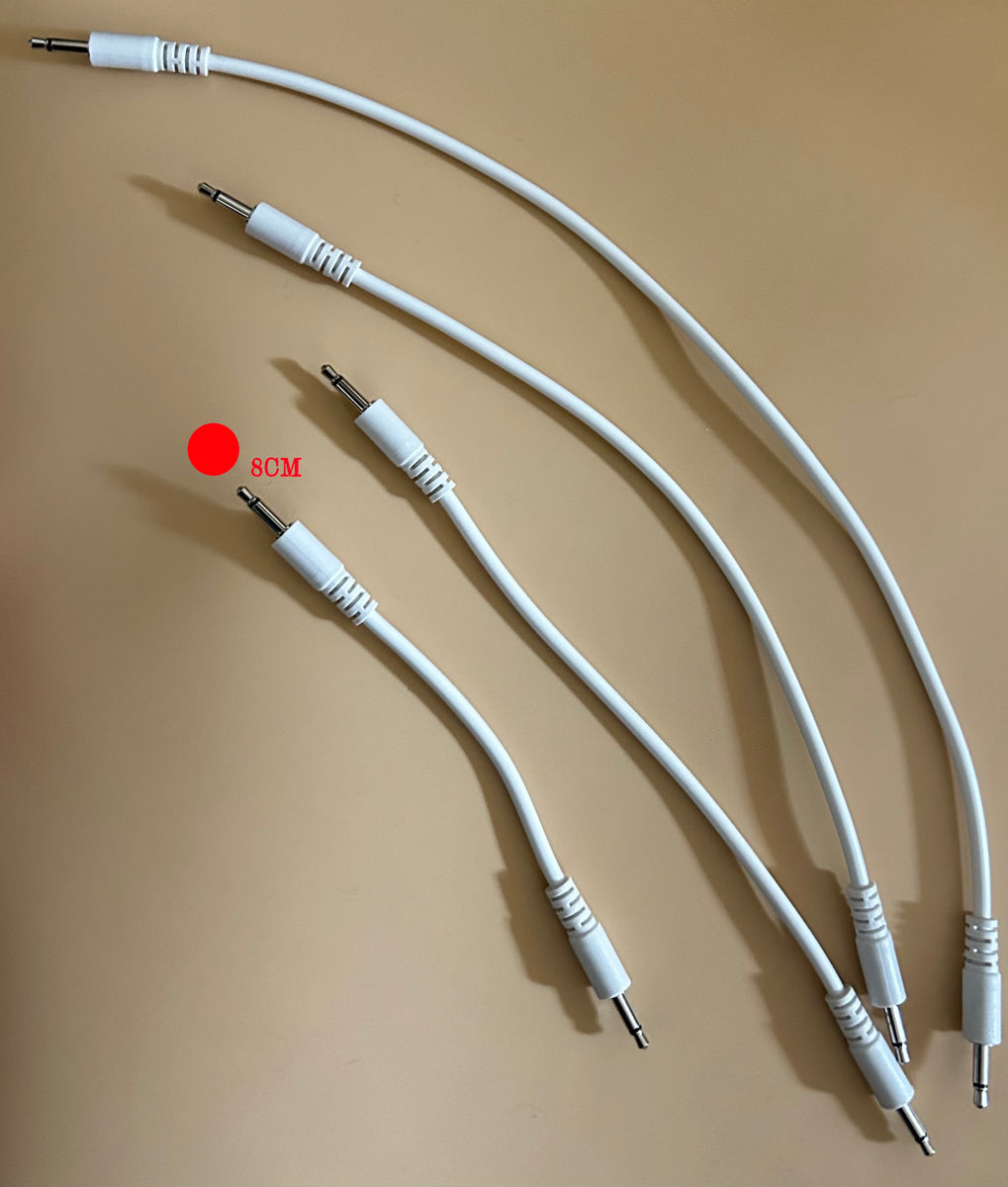NEW LENGTH] 白パッチケーブル 5本パック 8㎝ – 電氣美術研究會