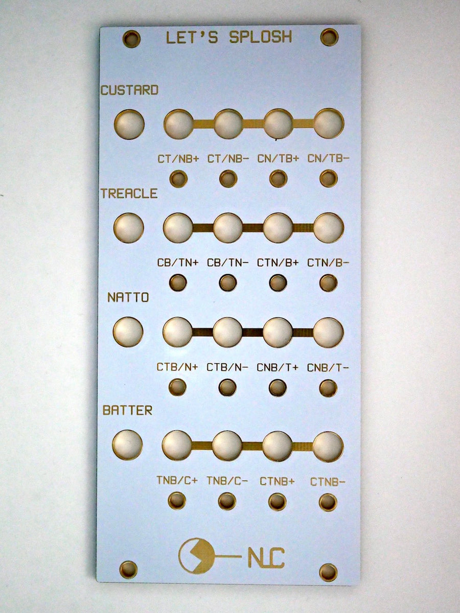 Nonlinearcircuits Let's Splosh [PCB基板＋パネルセット] – 電氣美術