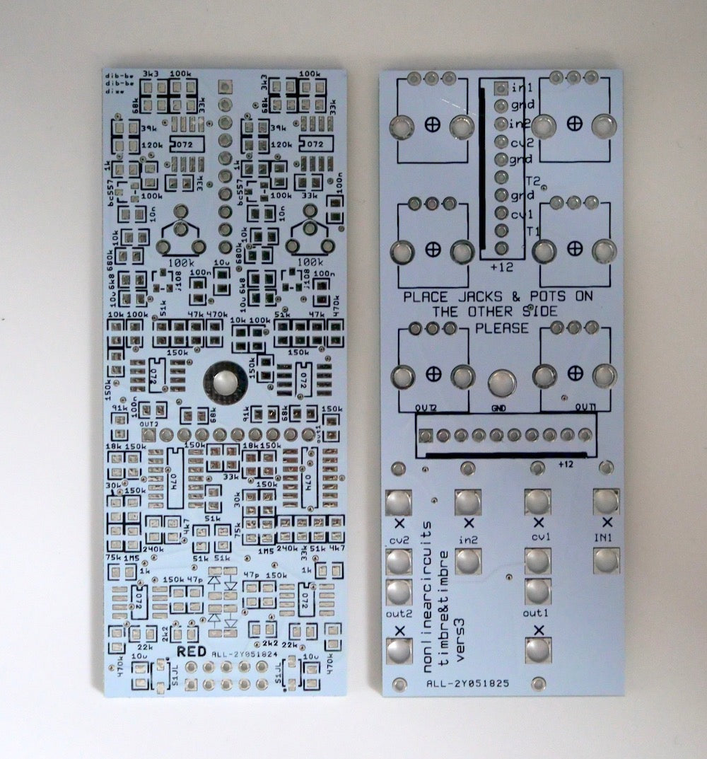 Nonlinearcircuits Timbre & Timbre [PCB基板＋パネルセット] – 電氣美術研究會